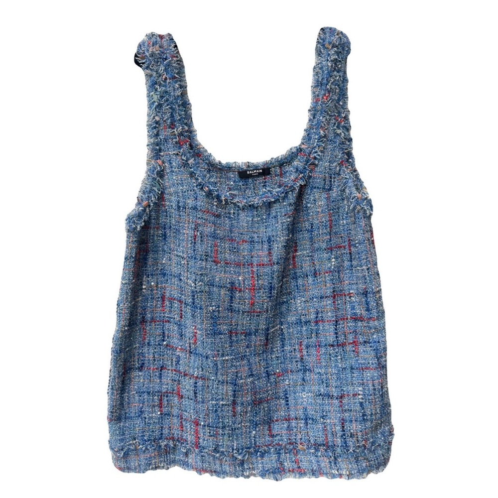 Balmain Multicolor Tweed blouse FR 40